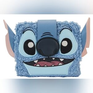Loungefly stitch plush bifold wallet